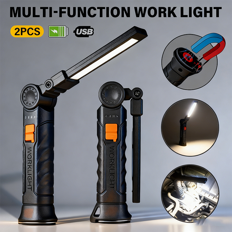Outdoor Camping Lighting - المحمولة COB مصباح ليد جيب USB