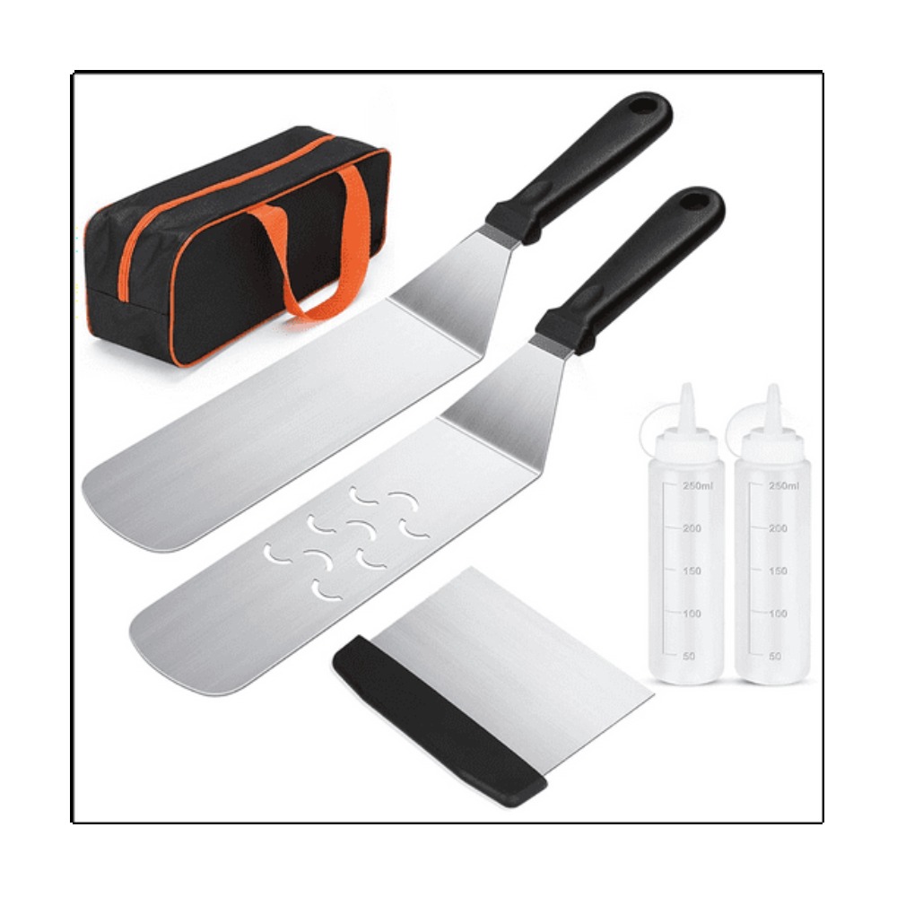 Outdoor Camping Griddle - 6 قطعة طقم أدوات شواء مجموعة