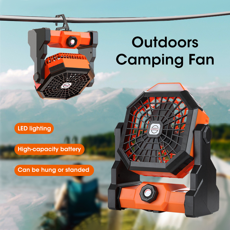 Outdoor Camping Items - مروحة تخييم 10000 مللي أمبير في