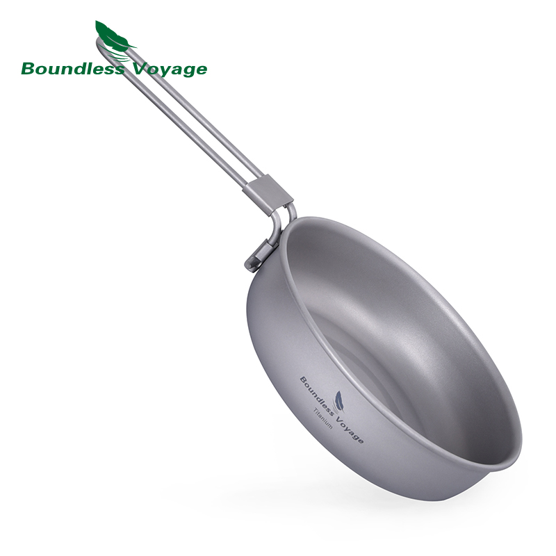 Outdoor Camping Griddle - مقلاة خفيفة للغاية من التيتانيوم لا