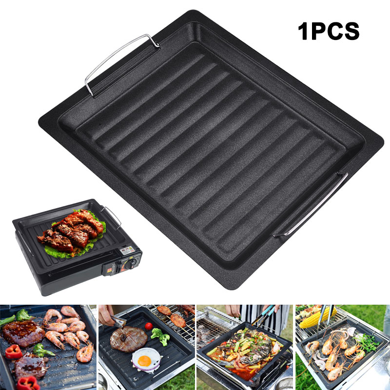 Outdoor Camping Cooking Set - مقلاة شواء مربعة سميكة للاستخدام الخارجي