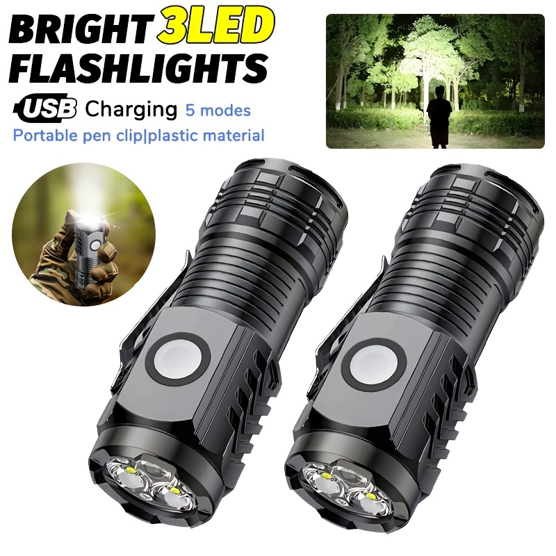 Outdoor Camping Items - مصباح يدوي LED محمول صغير وقوي،