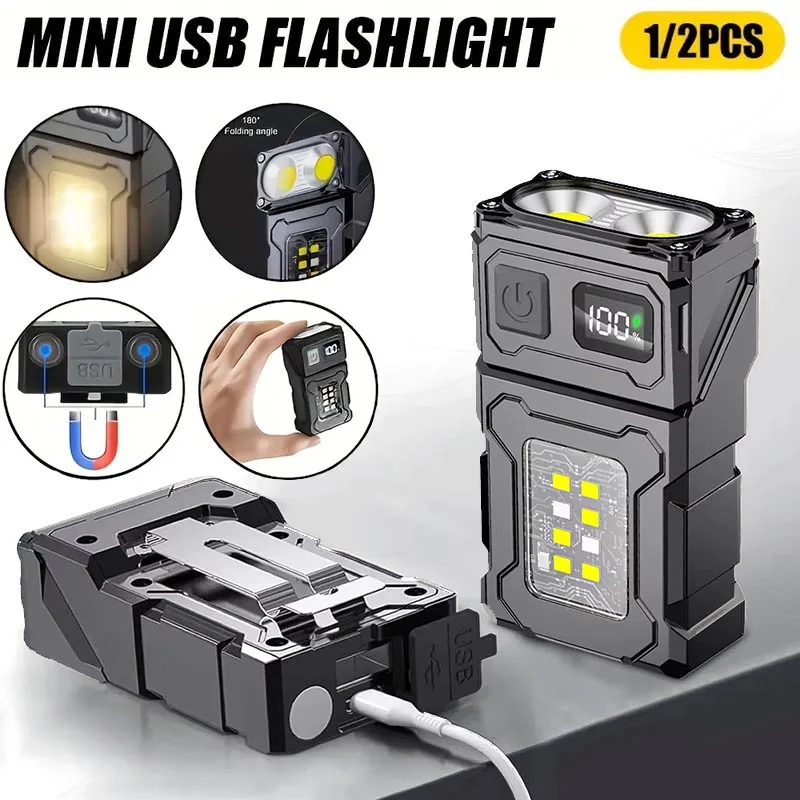Outdoor Camping Hat - المحمولة LED COB مصباح يدوي فانوس