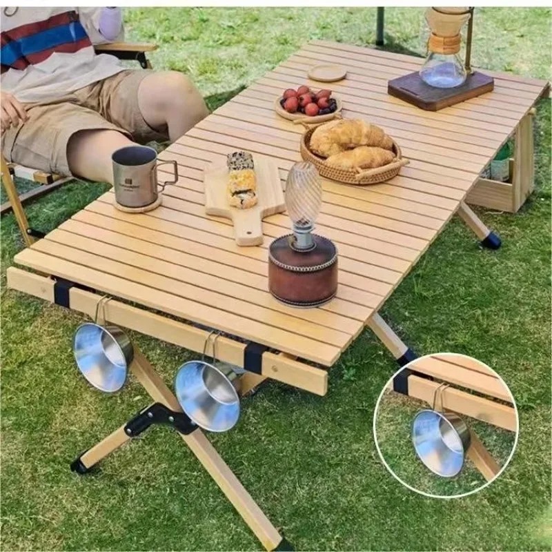 Outdoor Activities In Camping - طاولة تخزين لفة البيض للتخييم والشواء