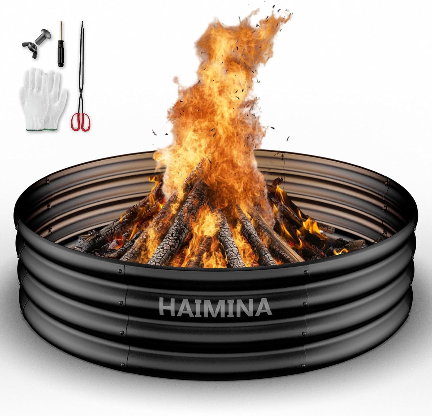 Outdoor Camping Fire Pit - حلقة موقد خشبي خارجي مقاس 36