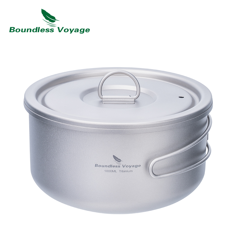 Outdoor Camping Cooking Set - وعاء تخييم من التيتانيوم بدون حدود