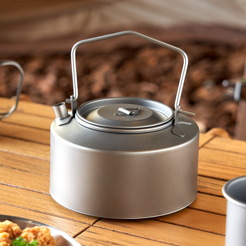 Camp Cooking Set - غلاية مياه الطبخ للتخييم، غلاية تيتانيوم،