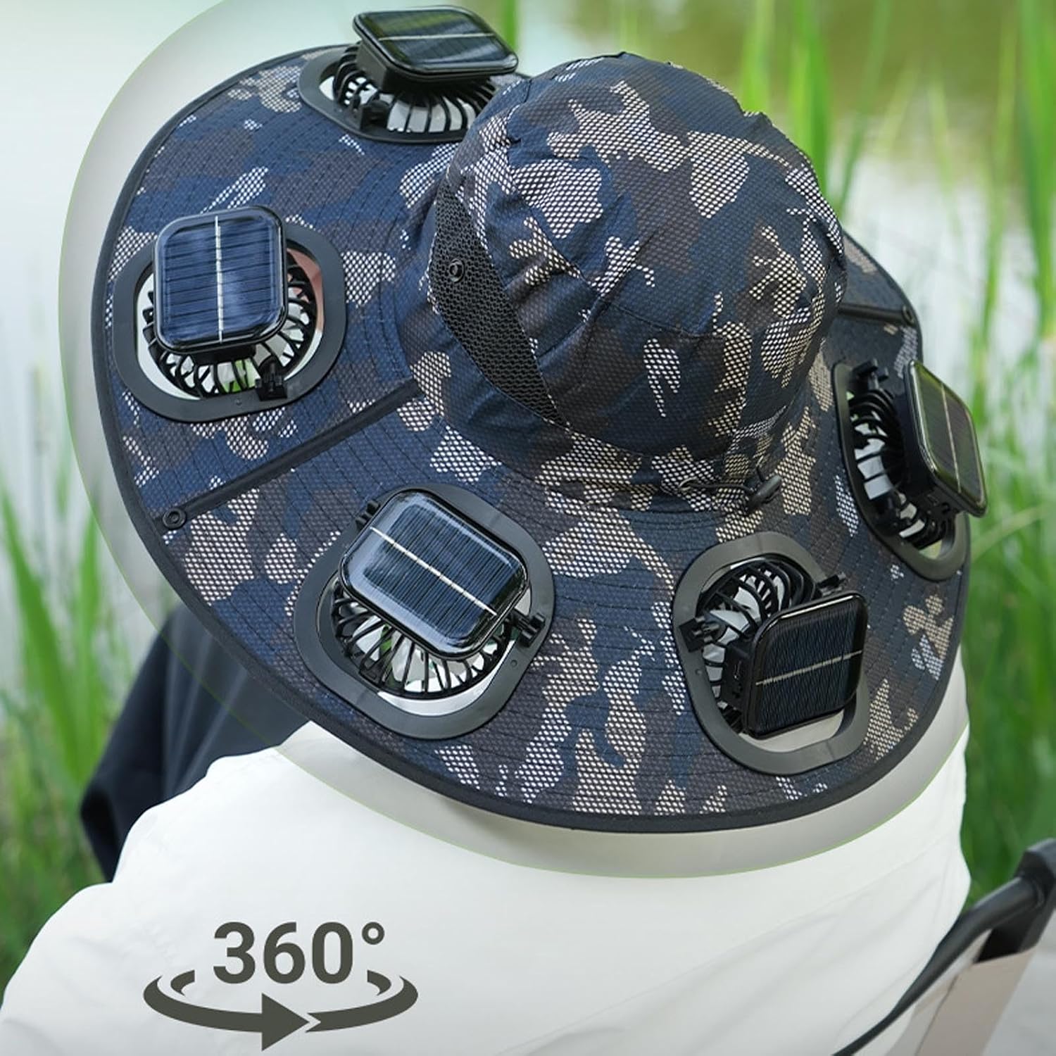 قبعة شمسية بـ 6 مراوح للرجال ل - مراجعة Outdoor Camping Hat وسعره