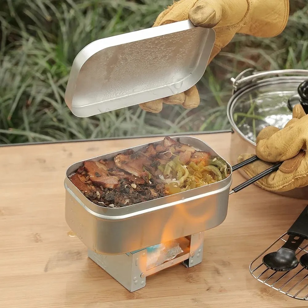 أدوات طهي خفيفة الوزن للتخييم، - مراجعة Outdoor Camping Cooking Set وسعره