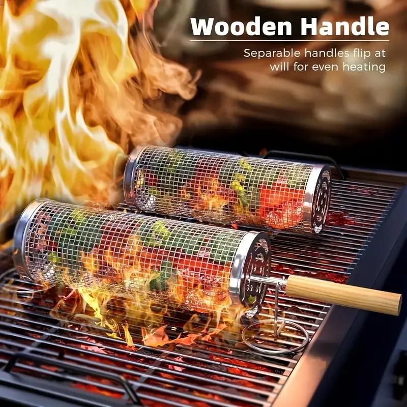 مجموعة سلال شواء دائرية من الف - مراجعة Outdoor Camping Cooking Set وسعره
