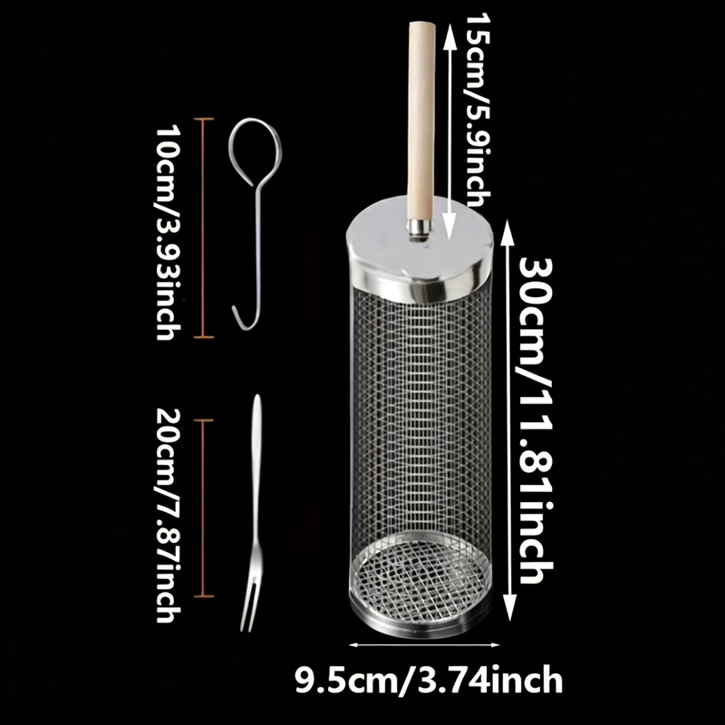مجموعة سلال شواء دائرية من الف - مراجعة Outdoor Camping Cooking Set وسعره