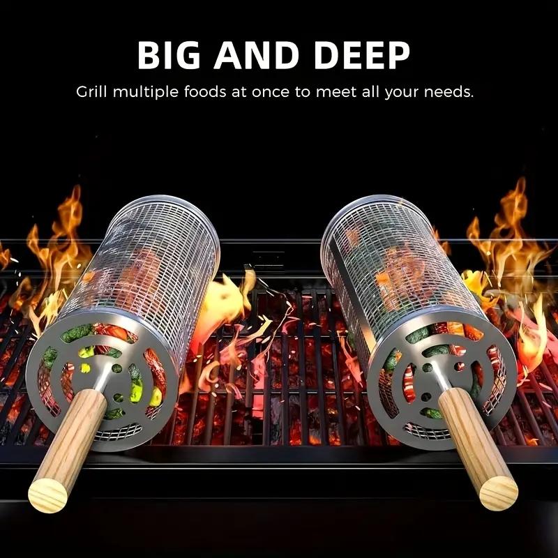مجموعة سلال شواء دائرية من الف - مراجعة Outdoor Camping Cooking Set وسعره