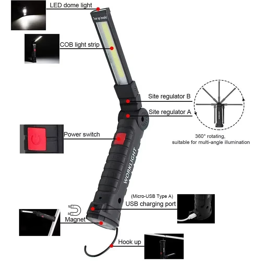 مصباح يدوي LED محمول مع خطاف م - مراجعة Outdoor Camping Lighting وسعره