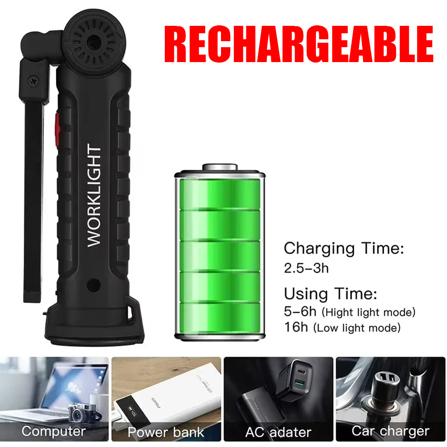 مصباح يدوي LED محمول مع خطاف م - مراجعة Outdoor Camping Lighting وسعره