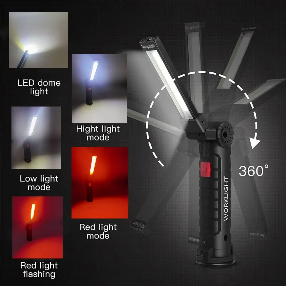 المحمولة COB مصباح ليد جيب USB - مراجعة Outdoor Camping Lighting وسعره