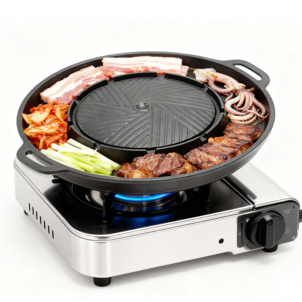 KOSUN الكورية شواء شواء عموم 2 - مراجعة Outdoor Camping Cooking Set وسعره