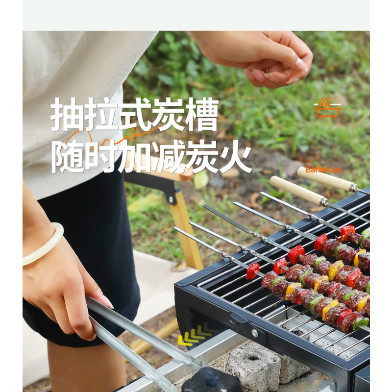 شواية منزلية 2 في 1 مع صينية ش - مراجعة Outdoor Camping Griddle وسعره