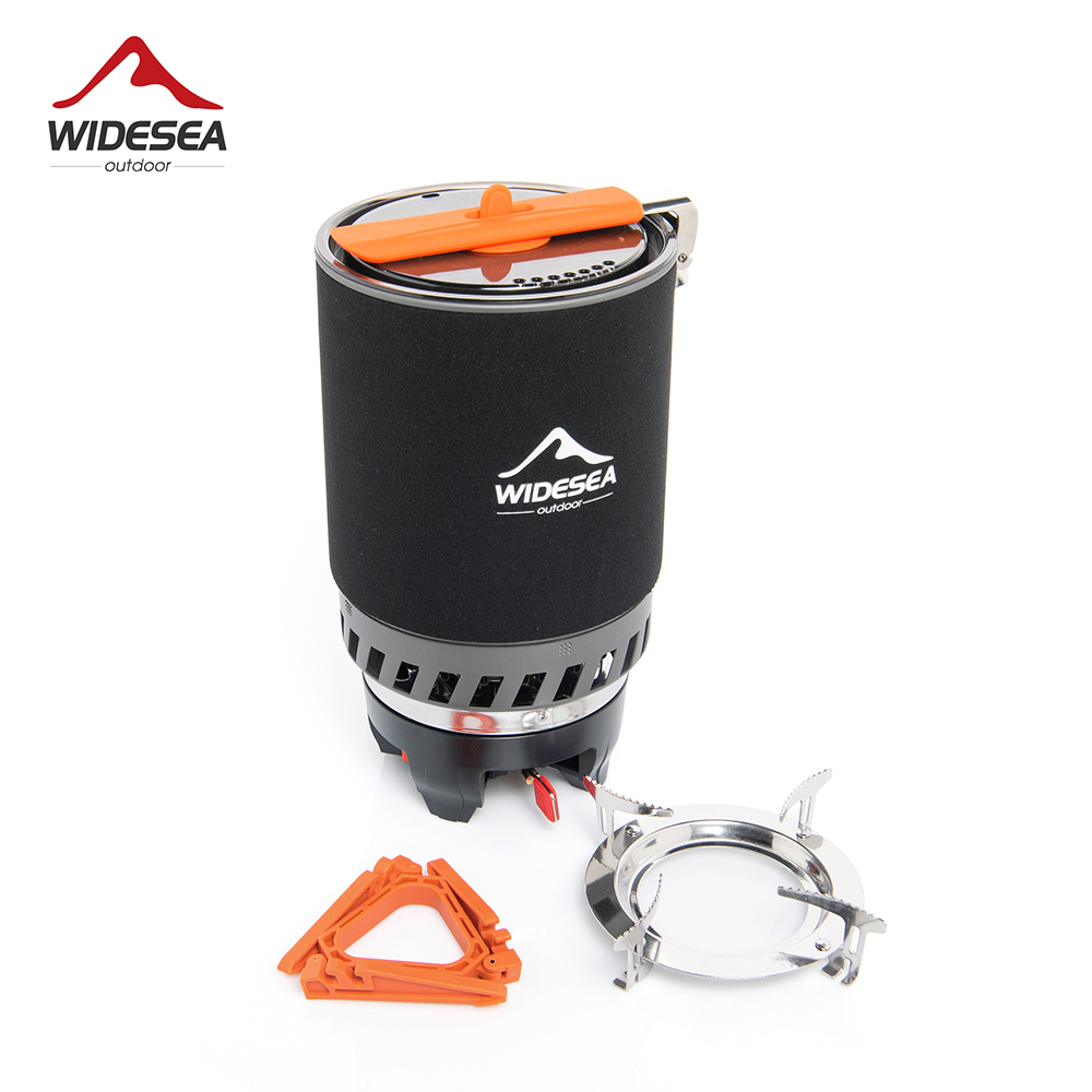 Widesea نظام الطبخ التخييم مع  - مراجعة Outdoor Camping Cooking Set وسعره