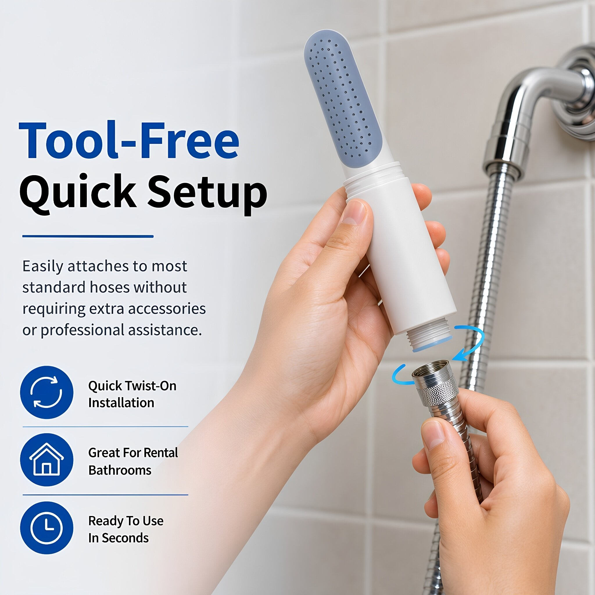 رأس دش محمول للسفر مع فلتر، خف - مراجعة Portable Camping Shower وسعره