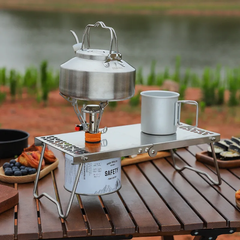طاولة شاي محمولة للاستخدام الخ - مراجعة Outdoor Camping Cooking Set وسعره