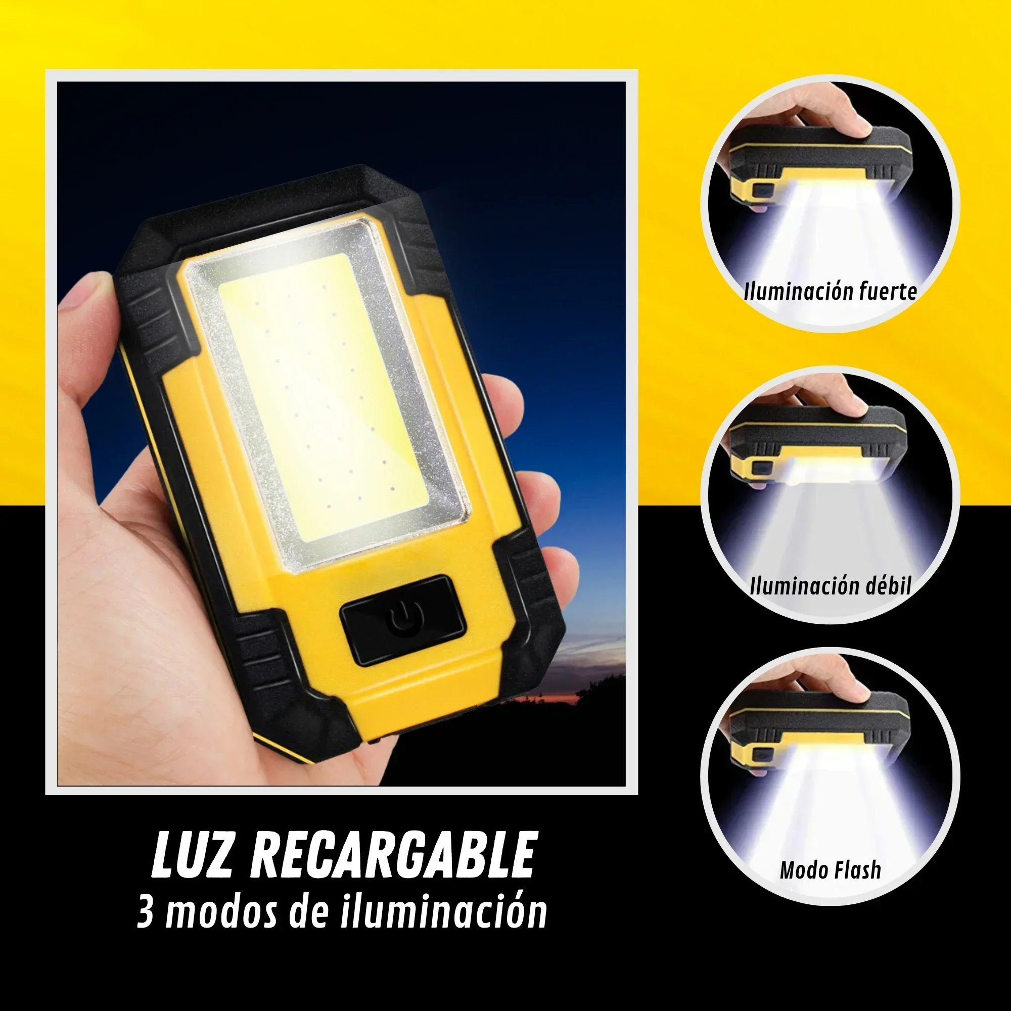 مصباح عمل قابل لإعادة الشحن بس - مراجعة Outdoor Camping Lighting وسعره