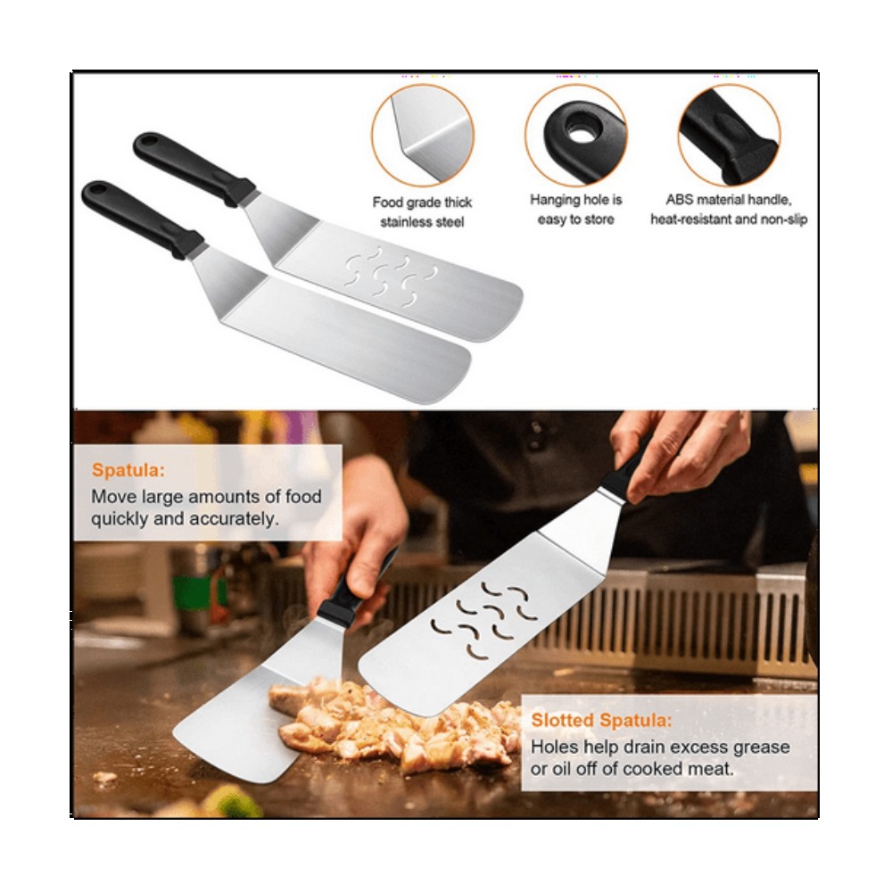 6 قطعة طقم أدوات شواء مجموعة م - مراجعة Outdoor Camping Griddle وسعره