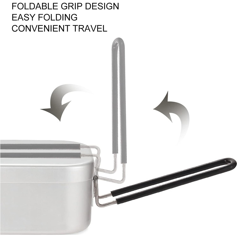 800 مللي صناديق الغداء الألومن - مراجعة Outdoor Camping Cooking Set وسعره