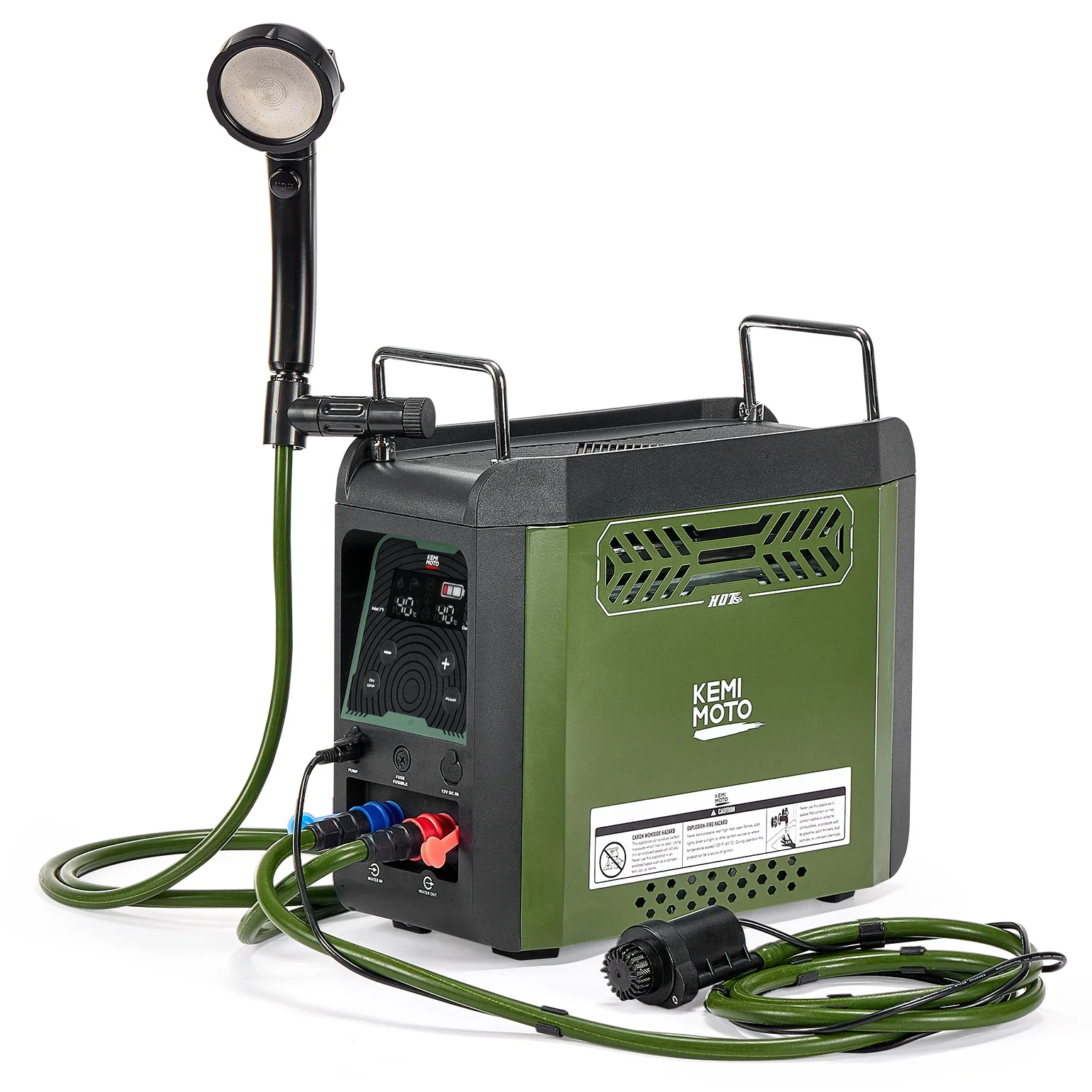 سخان مياه محمول من كيميموتو مع - مراجعة Portable Camping Shower وسعره