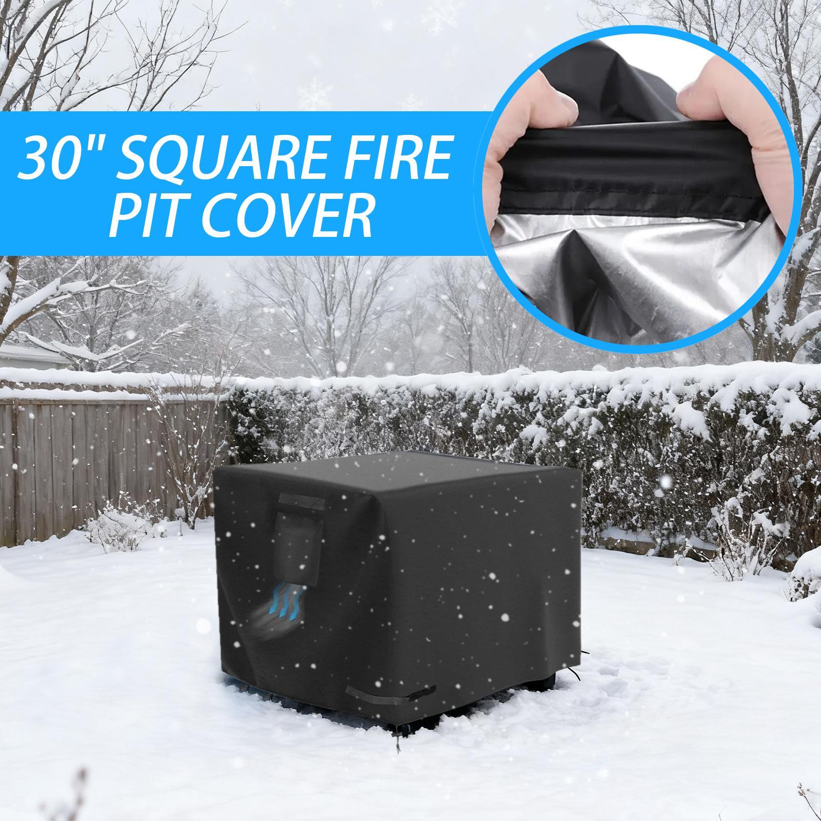 غطاء حفرة النار مربع 30 بوصة م - مراجعة Outdoor Indoor Camping وسعره