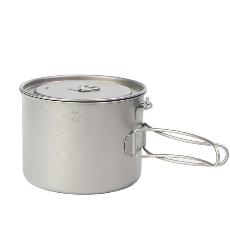 وعاء طبخ تيتانيوم بمقبض معلق ، - مراجعة Camp Cooking Set وسعره