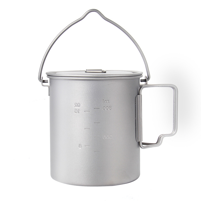 وعاء طبخ تيتانيوم بمقبض معلق ، - مراجعة Camp Cooking Set وسعره