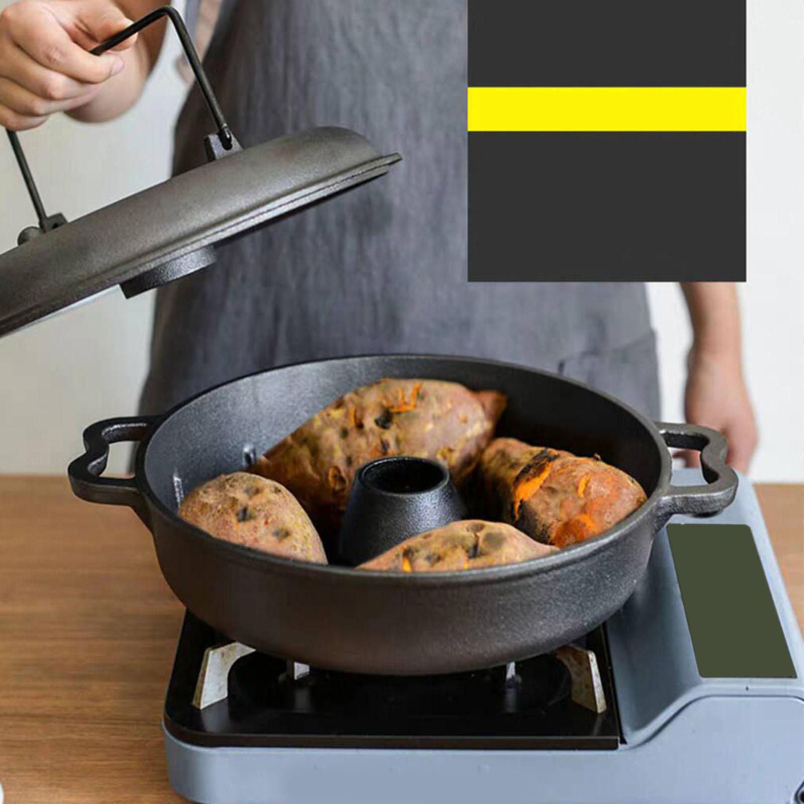 قدر سوكيياكي لطهي البطاطا الحل - مراجعة Outdoor Camping Griddle وسعره