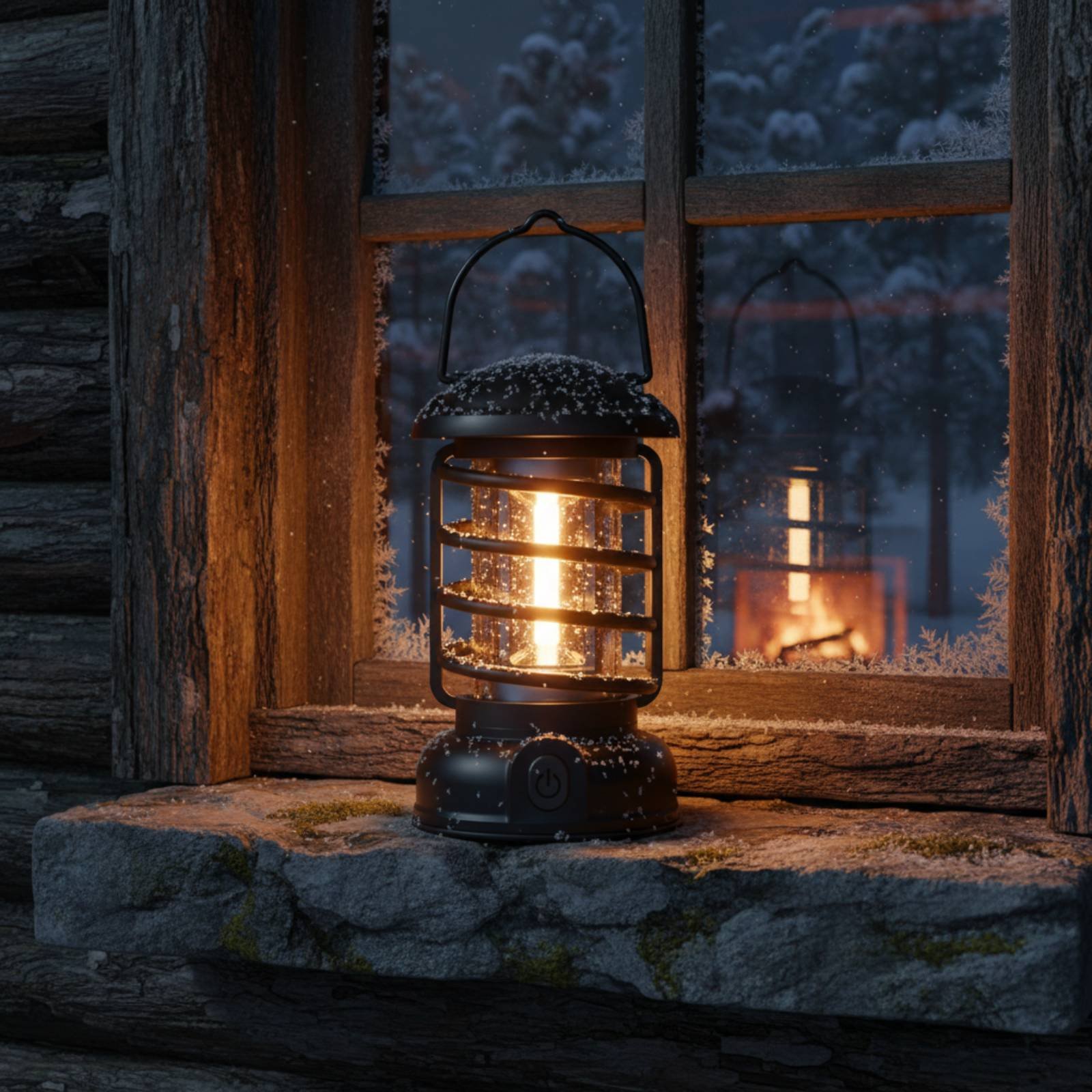فانوس تخييم بتصميم عتيق مع مصد - مراجعة Outdoor Camping Lighting وسعره