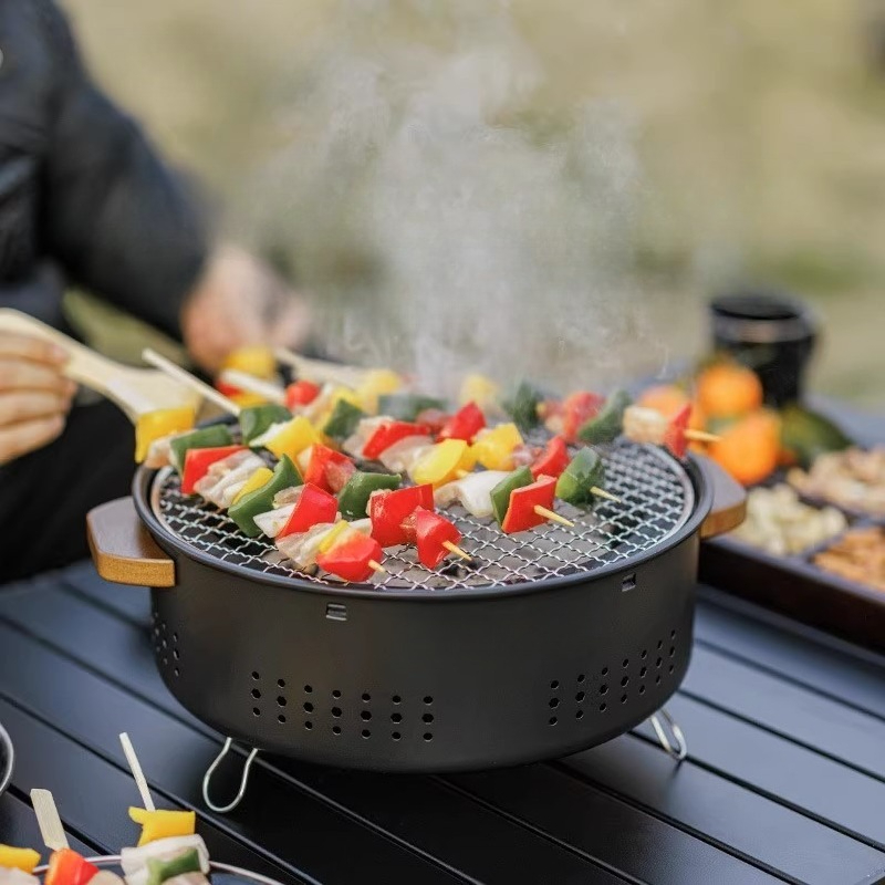 معدات التخييم، شواية باربكيو خ - مراجعة Outdoor Camping Griddle وسعره