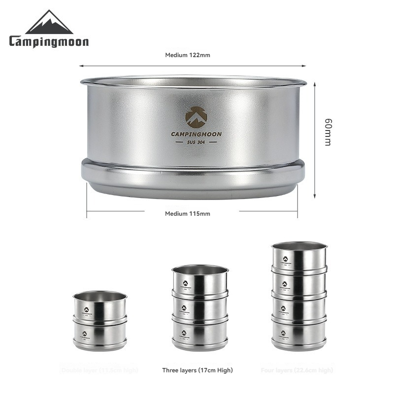 CAMPINGMOON التخييم في الهواء  - مراجعة Camp Cooking Set وسعره