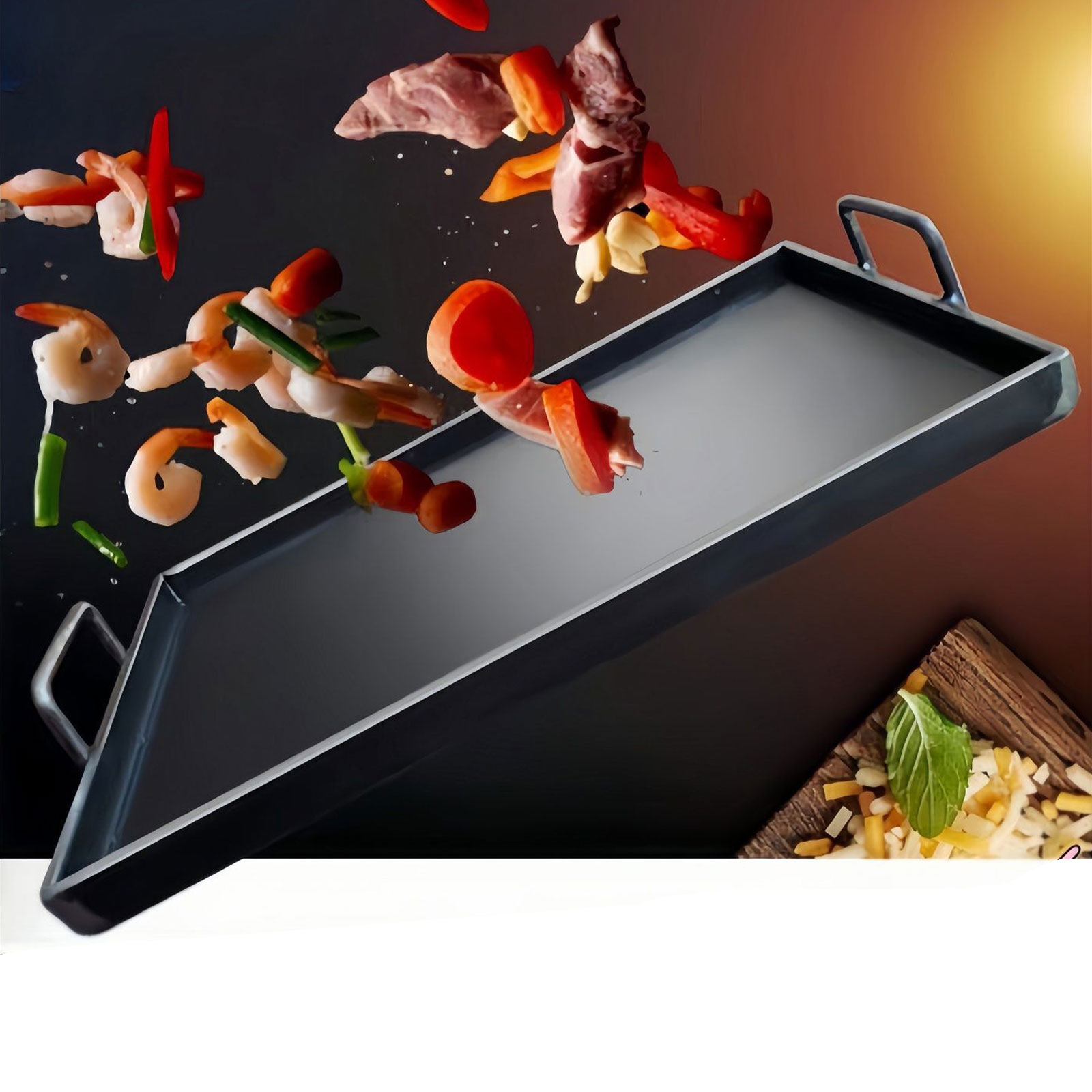 صينية شواء محمولة للتخييم، مقل - مراجعة Outdoor Camping Griddle وسعره