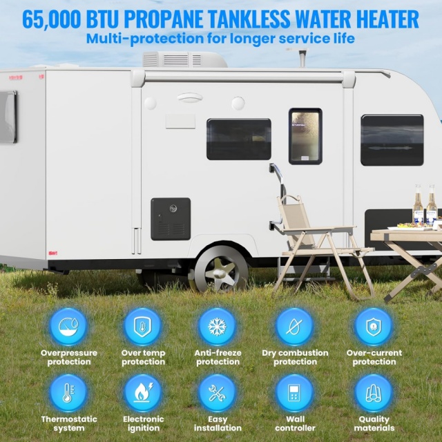 سخان مياه غاز فوري محمول للمرك - مراجعة Portable Camping Shower وسعره