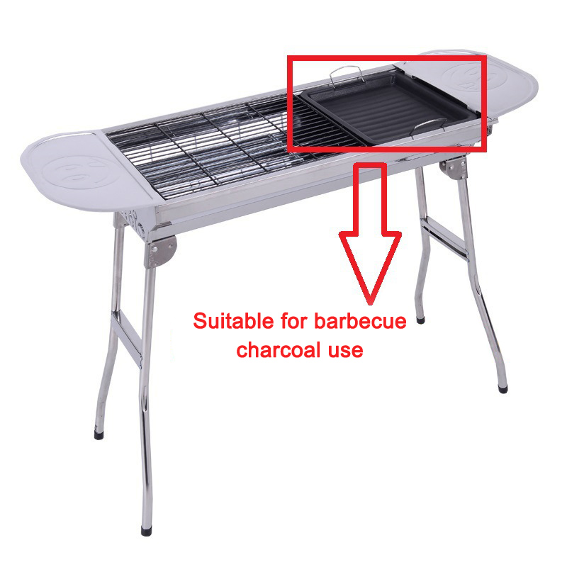 مقلاة شواء مربعة سميكة للاستخد - مراجعة Outdoor Camping Cooking Set وسعره