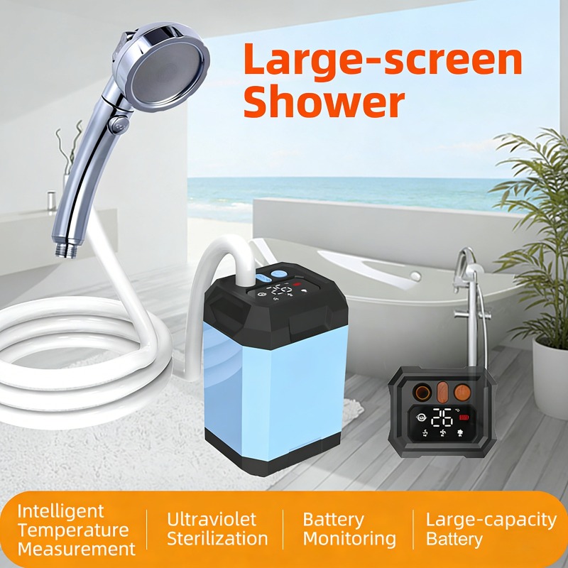 دش محمول للتخييم في الهواء الط - مراجعة Portable Camping Shower وسعره