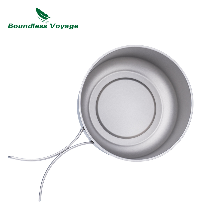 وعاء تخييم من التيتانيوم بدون  - مراجعة Outdoor Camping Cooking Set وسعره