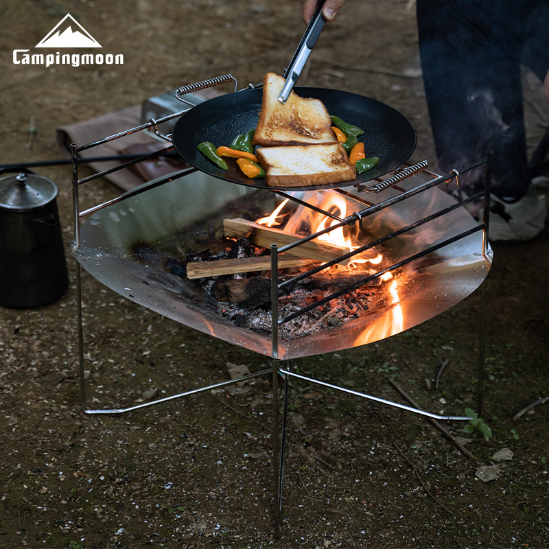 منصة حرق خارجية قابلة للطي من  - مراجعة Outdoor Camping Fire Pit وسعره