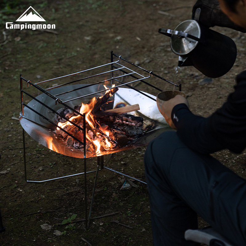 منصة حرق خارجية قابلة للطي من  - مراجعة Outdoor Camping Fire Pit وسعره