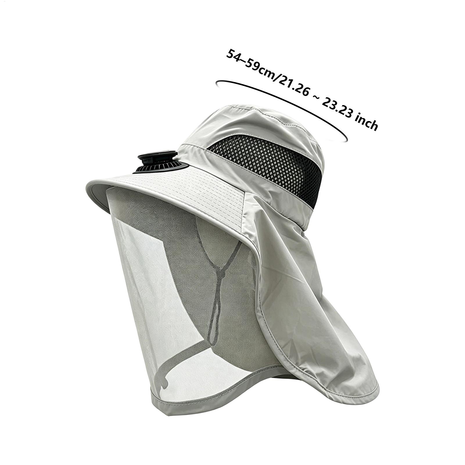 قبعة صيد مزودة بمروحة، قبعة خا - مراجعة Outdoor Camping Hat وسعره