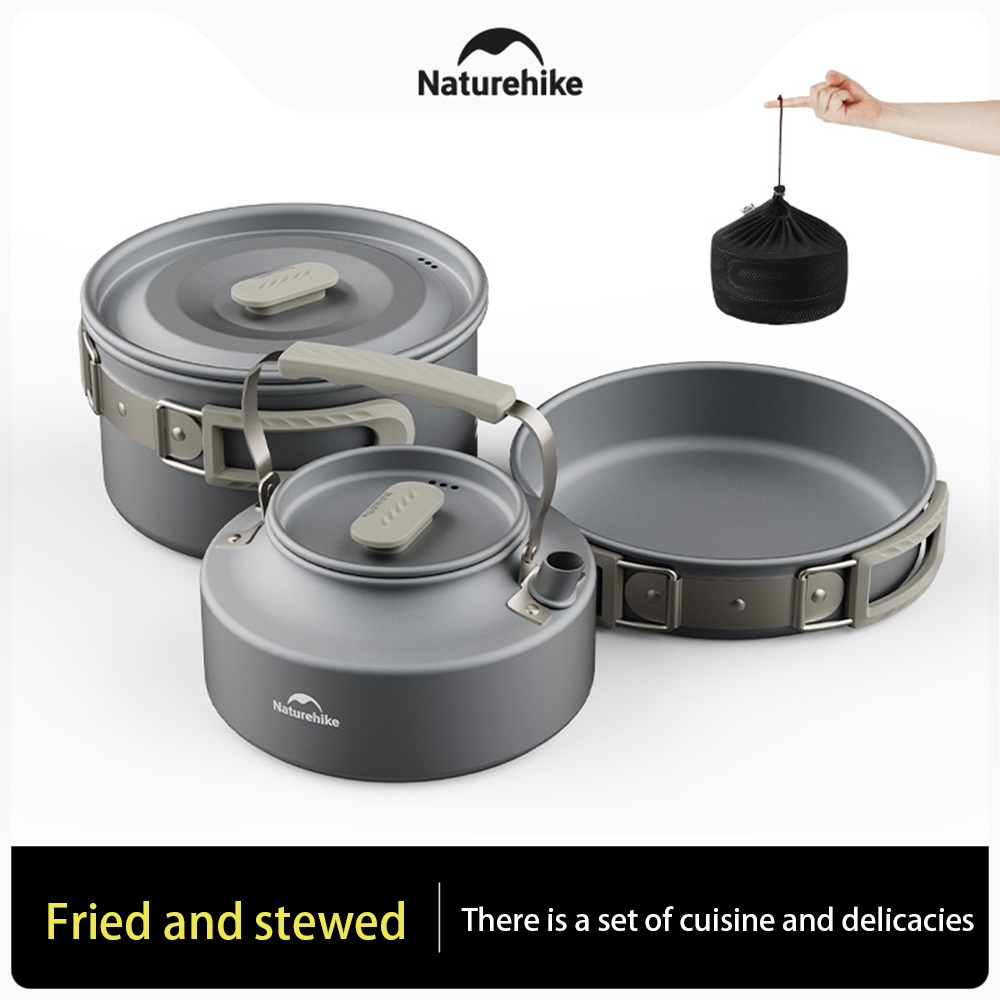 مجموعة أواني خارجية من Natureh - مراجعة Outdoor Camping Cooking Set وسعره