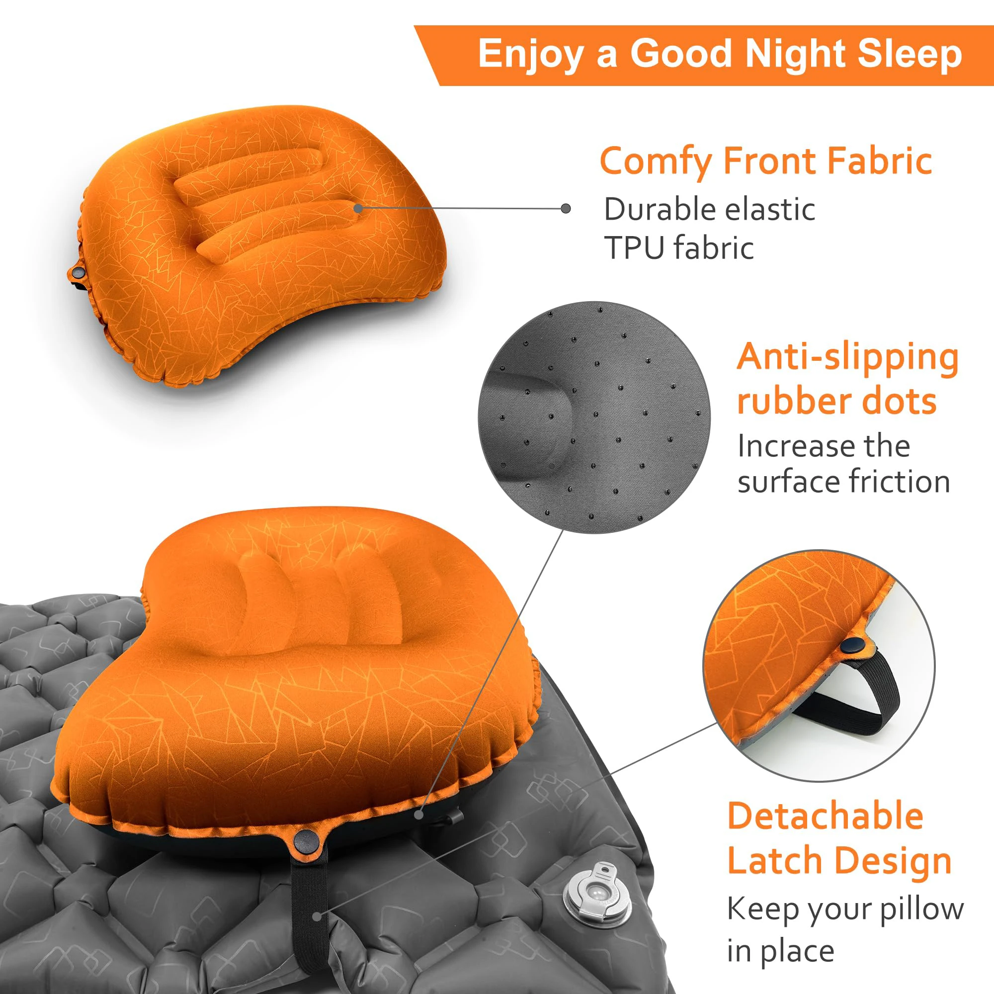وسادة سفر قابلة للنفخ خفيفة ال - مراجعة Camp Pillow Compressible وسعره
