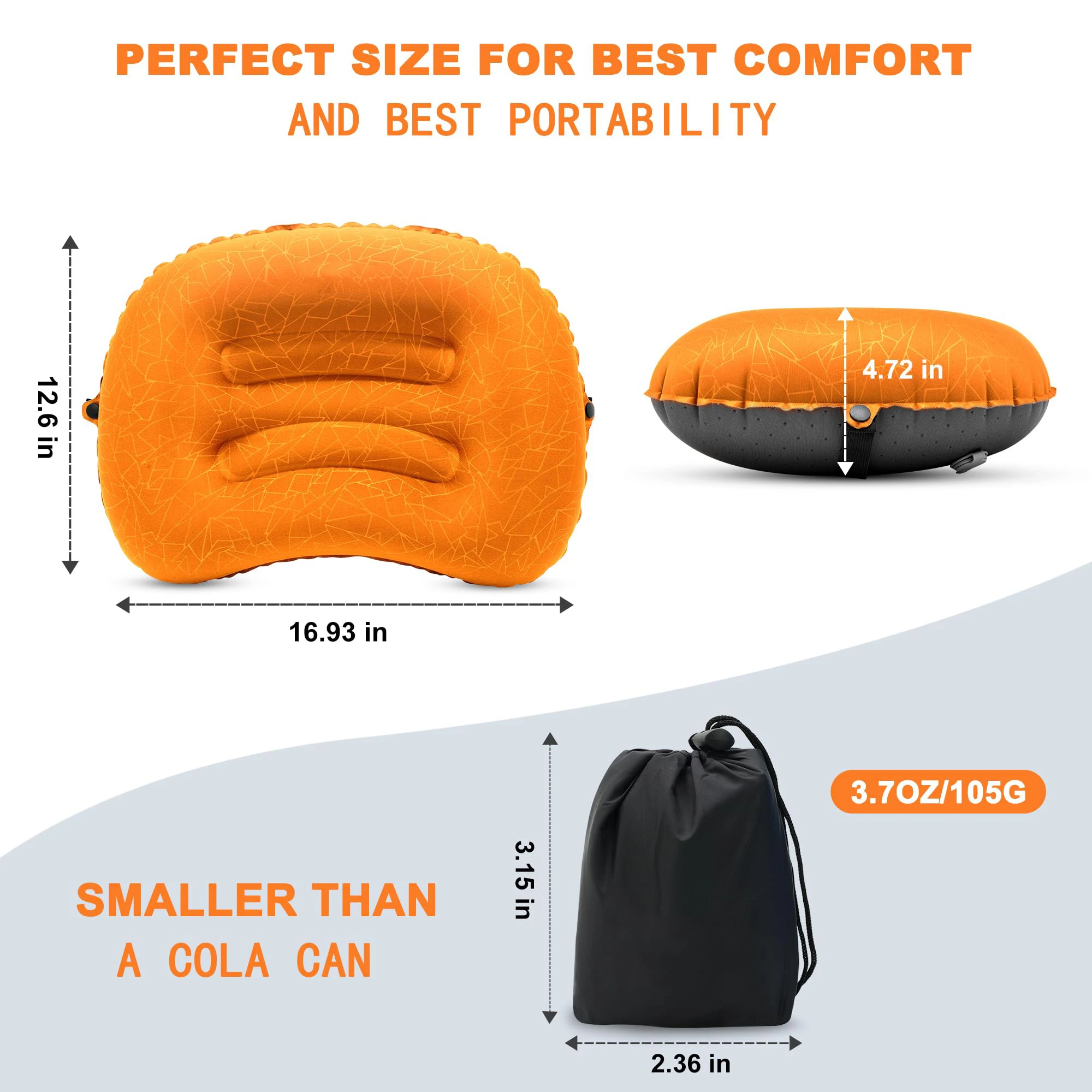 وسادة سفر قابلة للنفخ خفيفة ال - مراجعة Camp Pillow Compressible وسعره
