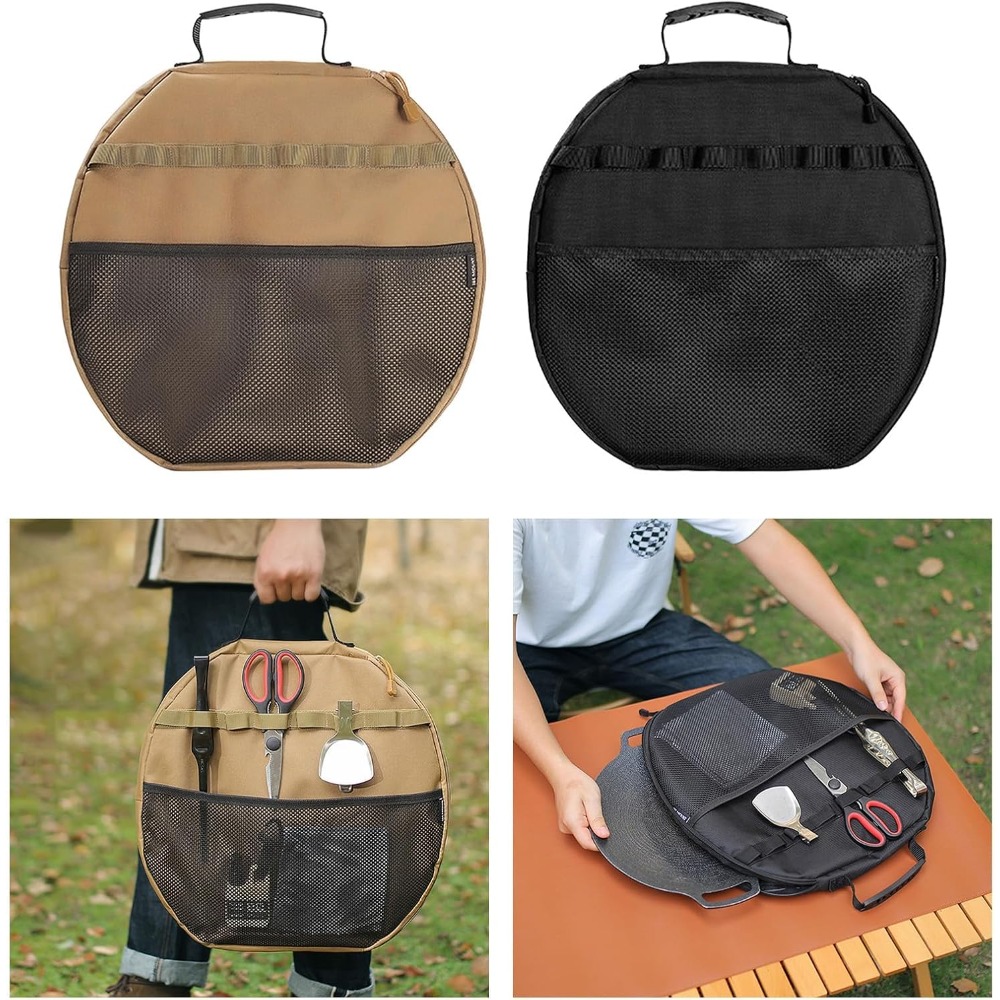 حقيبة تخزين لمقلاة الشواء، حقي - مراجعة Outdoor Camping Griddle وسعره