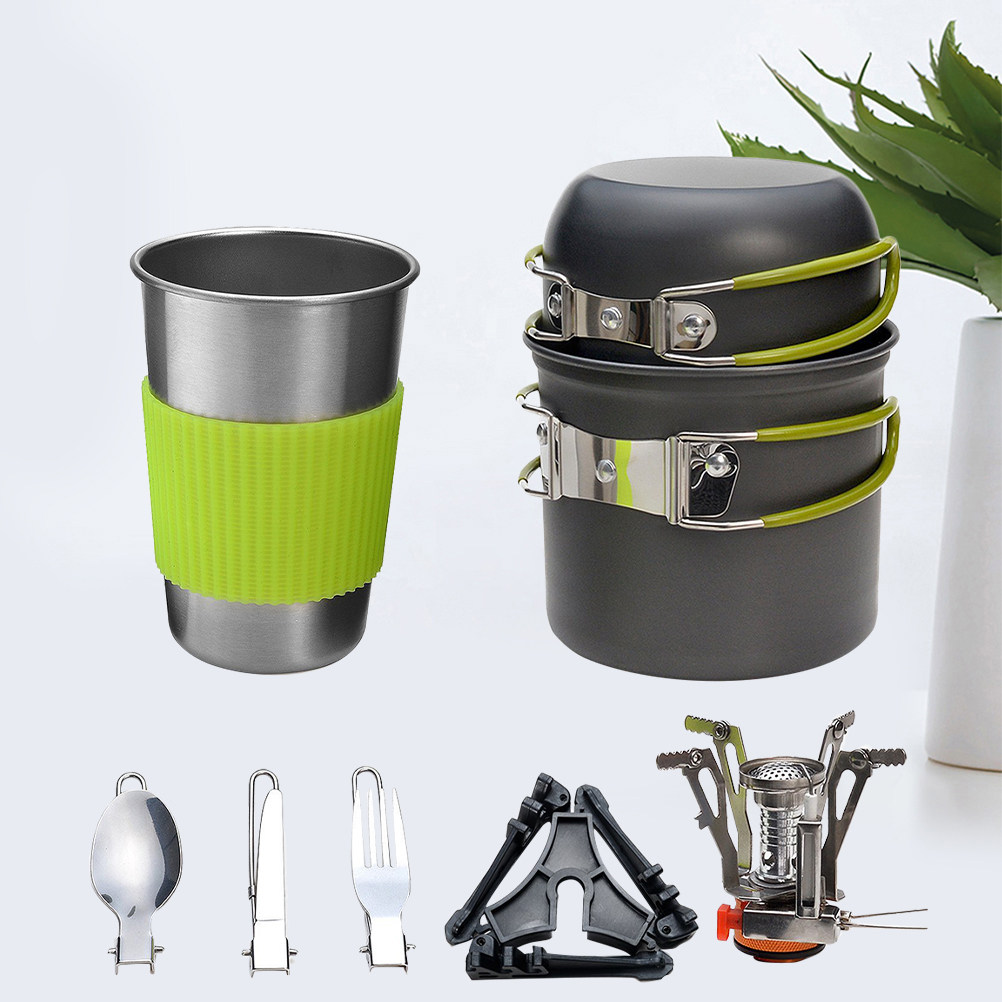 طقم أواني طهي للتخييم في الهوا - مراجعة Camp Cooking Set وسعره